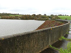 L'amont du barrage.