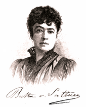 Bertha von Suttner vor 1889