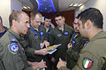 Israelische, italienische und US-Piloten in Ovda während der Übung Blue Flag 2013