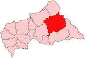 Situo de prefektujo Haute-Kotto en Centr-Afrika Respubliko
