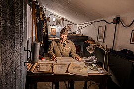 Chambrée du Capitaine Ollagnier concepteur de l'ouvrage.