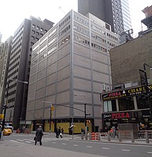 The school building, looking from Zuccotti Park, in 2017 Church St WTC 12 - HS Economics & Finance.jpg