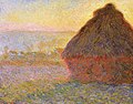 『積みわら、日没』1891年。油彩、キャンバス、73.3 × 92.7 cm。ボストン美術館[230]（W1289）。
