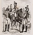 Costumes militaires français en 1815 (maison du Roi).