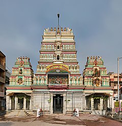 Front view of the temple