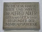 Alfred Adler – Gedenktafel