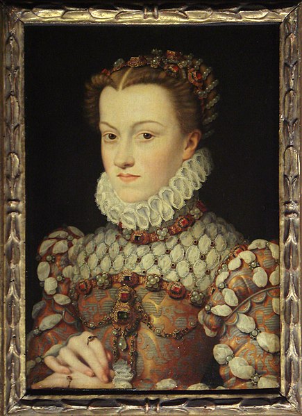 Fran&#231;ois Clouet (1510-72): Elisabeth av &#216;sterrike, ca 1571