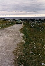 Vägens slut, längst österut i Norge.