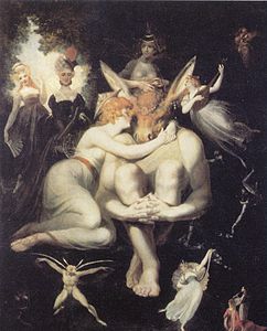 Titania caresse la tête de Bottom à tête d'âne, 1793-1794, Kunsthaus de Zurich.