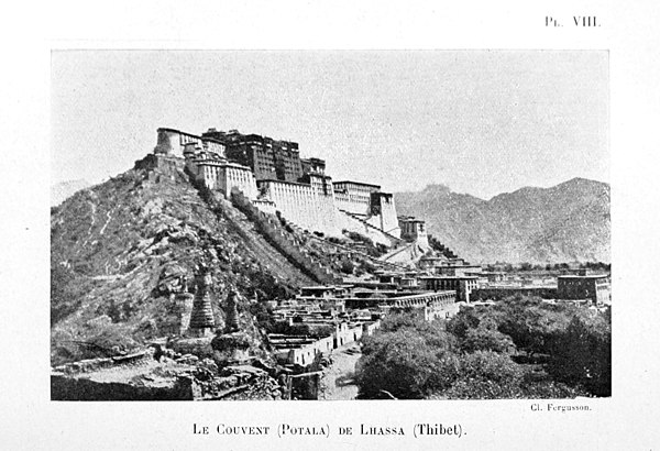 Le Couvent (Potala) de Lhassa (Thibet).