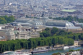 Image of the Grand Palais as seen from the Eiffel Tower