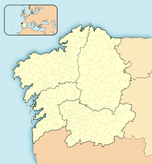 English: Location map of Galicia (Spain) Equir...