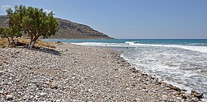 English: Goudouras (Crete, Greece): the beach ...