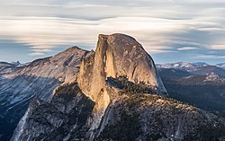 Half Dome dal Glacier Point nel Parco nazionale di Yosemite