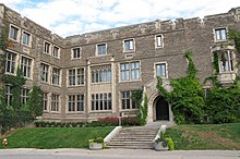 Hamilton Hall was constructed in 1926 in preparation for the university's move to Hamilton. Hamilton Hall at McMaster University.jpg