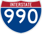 Interstate 990 marker