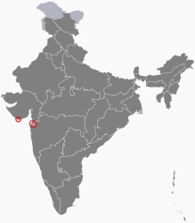 Dadra e Nagar Haveli e Daman e Diu – Mappa