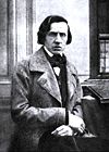 Foto van Frédéric Chopin uit 1849 door Louis-Auguste Bisson, het jaar waarin Chopin overleed.