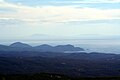 View towards the Toronean Gulf. The northern Sporades are visible on the horizon.