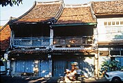 Shophouses along Jalan Kramat Raya, Senen, Jakarta, 1991.