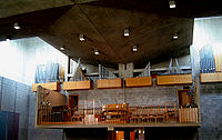 Interior of First Unitarian Church, Rochester, New York (1959)