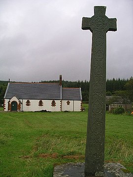 Kiel Church and the Morvern Cross, Lochaline.jpg