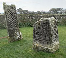 King Doniert's Stone in Cornwall, believed to commemorate Donyarth, the last recorded king of the rump state of Dumnonia King-donierts-stone.jpg