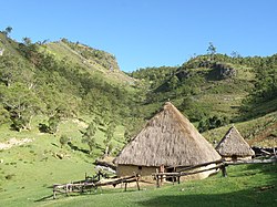 Traditionelle Hütten in Morocati (2010)