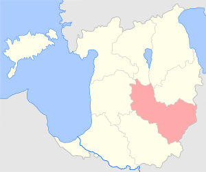 Валкский уезд на карте