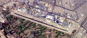 Luftbild vom Flughafven in Lima  