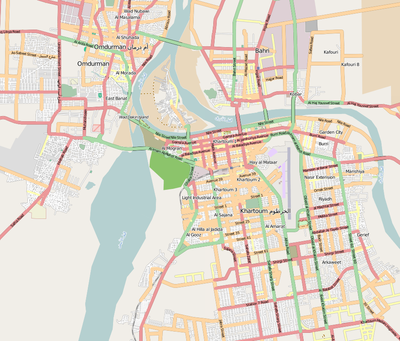 Location map Sudan Khartoum