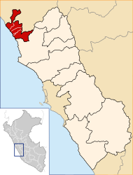 Provincia di Barranca – Mappa