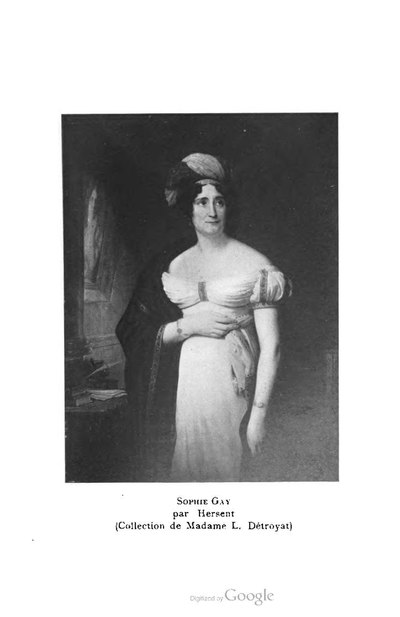 Sophie Gay par Hersent (Collection de Madame L. Détroyat)