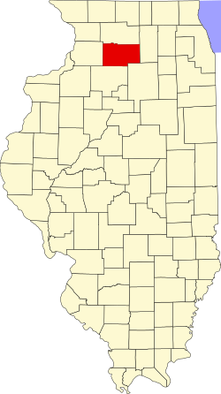 Karte von Lee County innerhalb von Illinois