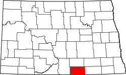 Karte von McIntosh County innerhalb von North Dakota