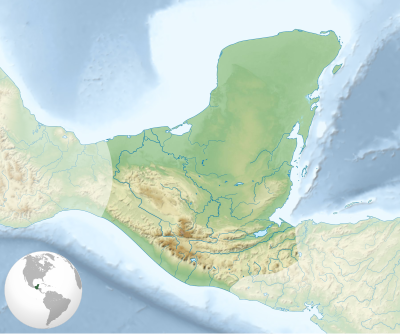 Location map Civilizacija Maja