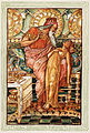 Image 10 Midas Artist: Walter Crane; Restoration: Lise Broer An illustration from an 1893 version of A Wonder-Book for Girls and Boys by Nathaniel Hawthorne, which recounted the tale of King Midas. In Greek mythology, Midas was given ability to turn everything he touched into gold by the god Bacchus. However, he soon discovered that he was unable to even eat. Bacchus told him to wash in the river Pactolus, and the power flowed in the river, which was supposedly the reason for why the river was so rich in gold in later years. In Hawthorne's version, Midas' touch even turned his daughter to gold (pictured here). More selected pictures