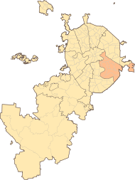 Circulus administrativus meridianus-orientalis (Moscua): situs