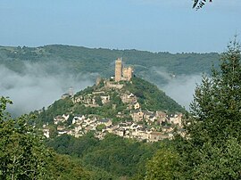 A general view of Najac