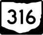 State Route 316 marker