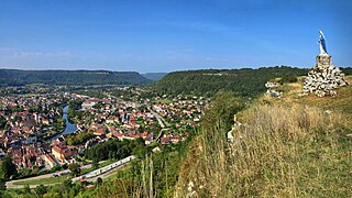 Panorama sur la ville depuis la Roche du Mont.