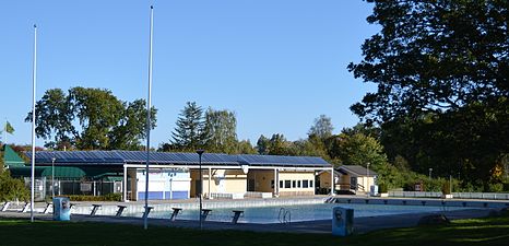 Parkenbadet sett från Parken Zoo.