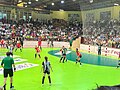 En finale du Championnat d'Espagne 2023 face au CB Elche (en rouge).