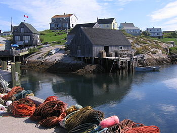 Harbour of Peggys Cove, Nova Scotia Français :...