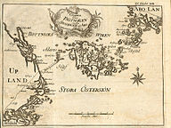 ”Charta öfver Påstwägen emellan Stockholm och Åbo” från 1749