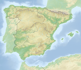 Kort der viser placeringen af Sierra de Guadarrama National Park