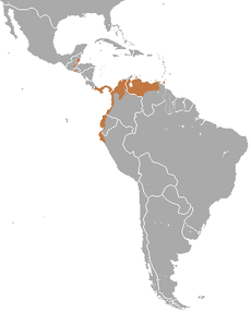 Mapa rozšíření vačice Robinsonovy