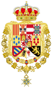 Escudo de armas de los monarcas españoles desde Carlos III (1761 - 1868; 1875 - 1931)