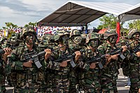 Soldados do exército da Malásia.