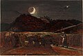 Сэмюэл Палмер: Пшеничное поле в свете Луны и вечерней звезды (1830)